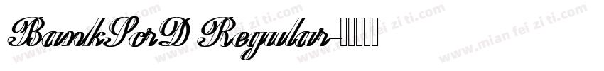 BankScrD Regular字体转换